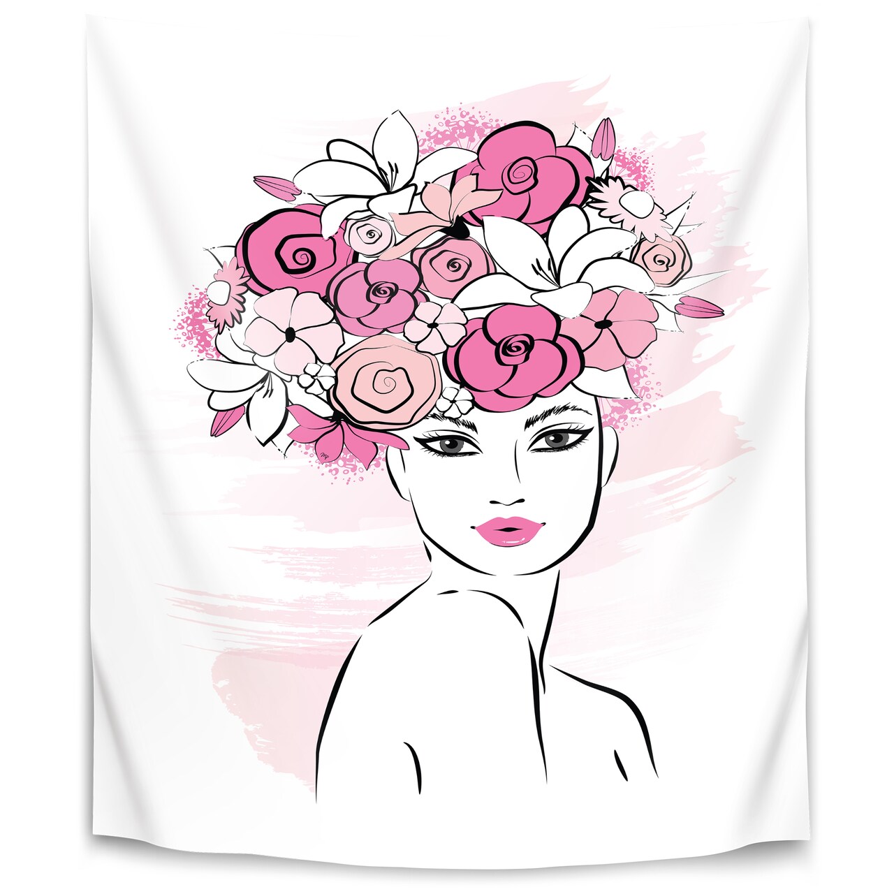 FlowerGirl by Martina  Wall Tapestry - Americanflat